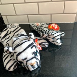 Blizzard mom and baby beanie babies!